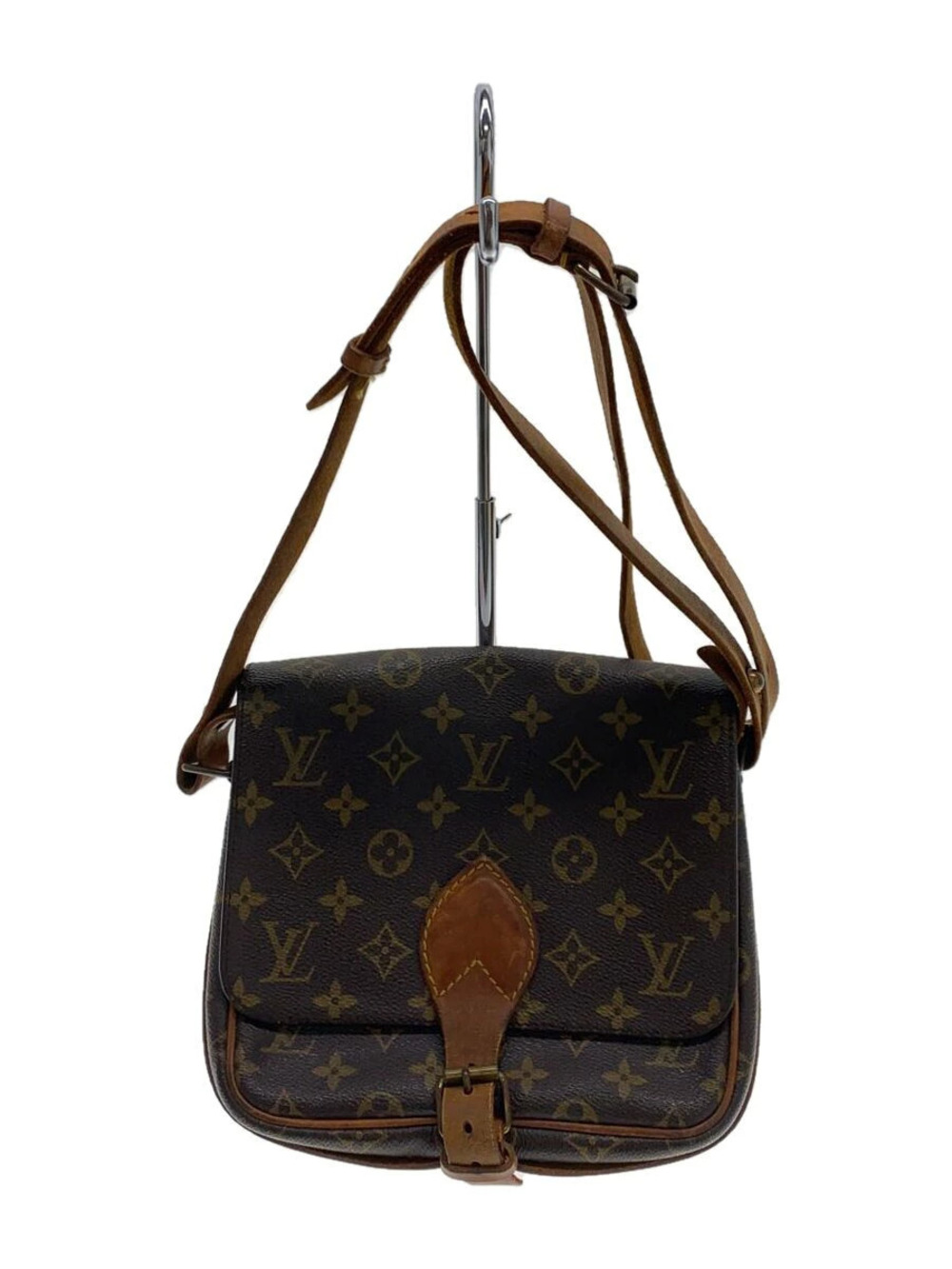 LOUIS VUITTON Cartouchiere Monogram Canvas Brown